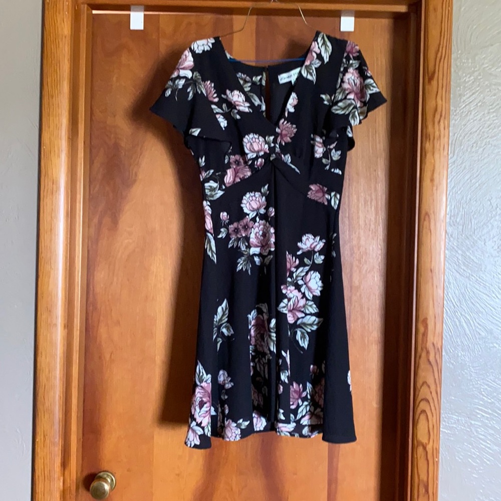 Beautiful floral black dress